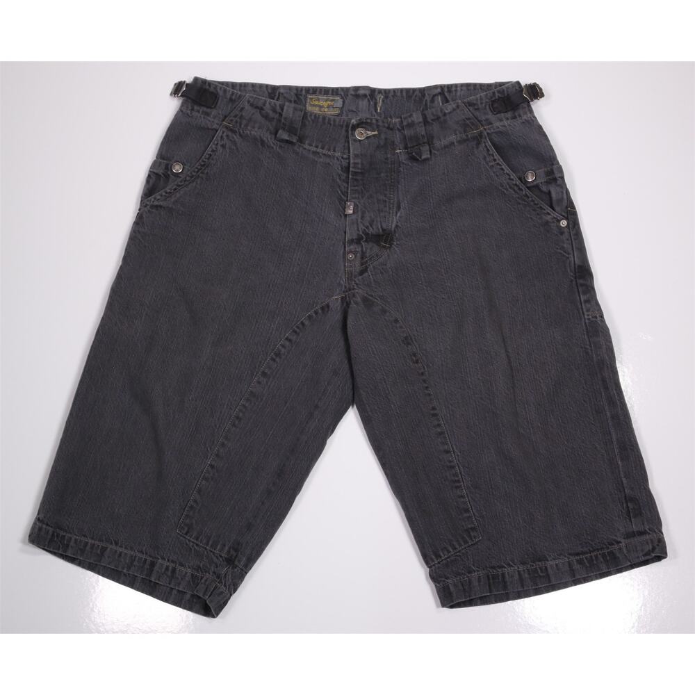 Sharpeye Suiceyed Black Denim Shorts Baggy Y2k 90s Selvedged Japanese Denim XL